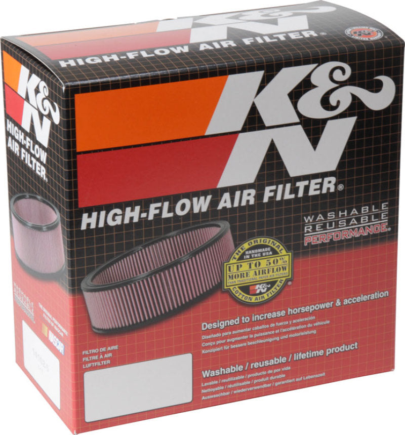 K&N Standard 9in Red Custom Air Cleaner Assembly - DTX Performance