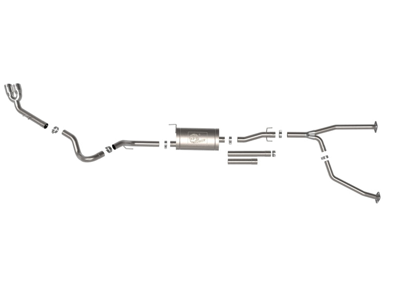 aFe 2022 Toyota Tundra V6-3.5L (tt) Vulcan Series 2.5in to 3in 304 SS Cat-Back Exhaust w/ Polish Tip - DTX Performance