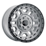 Weld Off-Road W169 17X9 Crux 6X135 6X139.7 ET-12 BS4.50 Gloss Armor Gray / Satin Black 106.1