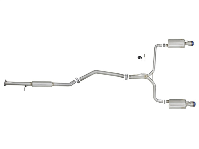 aFe Takeda 2.5-1.75in 304 SS Cat-Back Exhaust System 13-17 Honda Accord LX / EX / EX-L L4-2.4L - DTX Performance