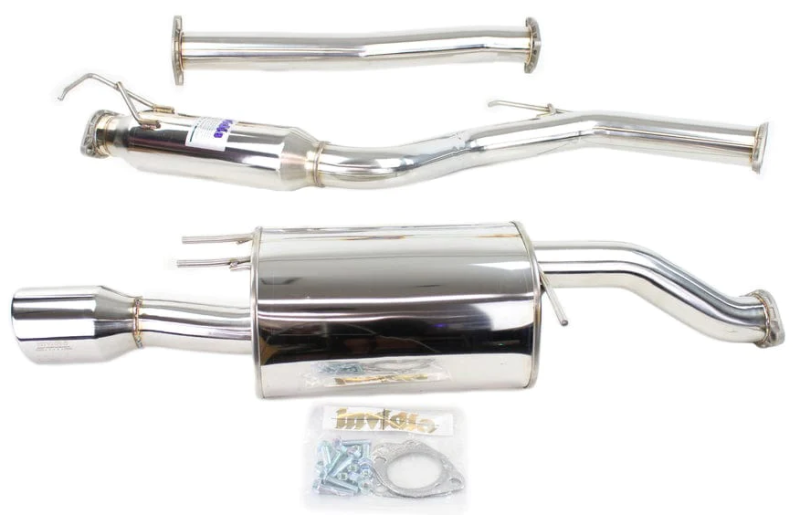 Invidia 14-15 Honda Civic Si K24 Coupe Q300 Rolled Stainless Steel Tip Cat-back Exhaust - DTX Performance