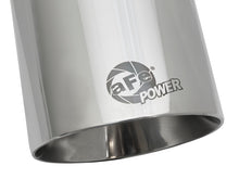 Load image into Gallery viewer, aFe MACH Force-Xp Univ 304 SS Double-Wall Clamp-On Exhaust Tip - Polished - 3in Inlet - 4.5in Outlet - DTX Performance