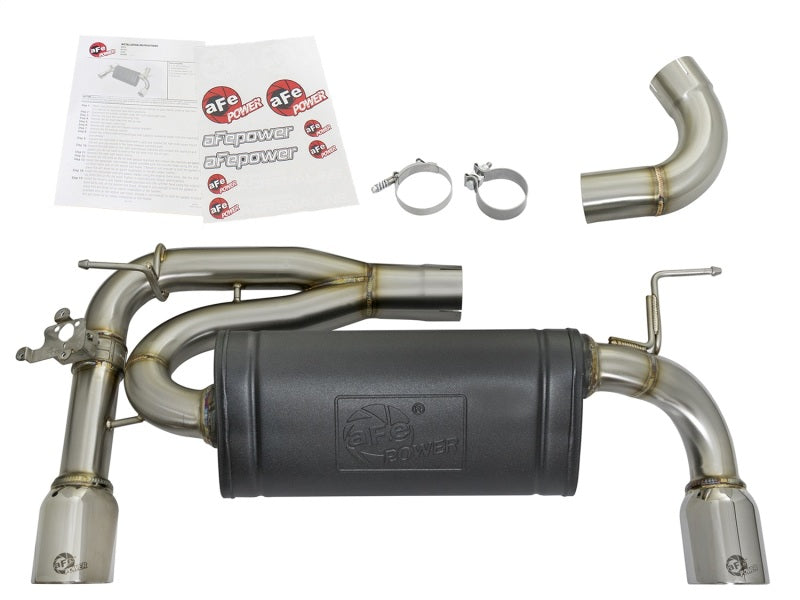 aFe MACHForce XP 16-17 BMW 340i/iX 440i/iX L6-3.0L (t) SS Axle-Back Exhaust w/Polished Tips - DTX Performance