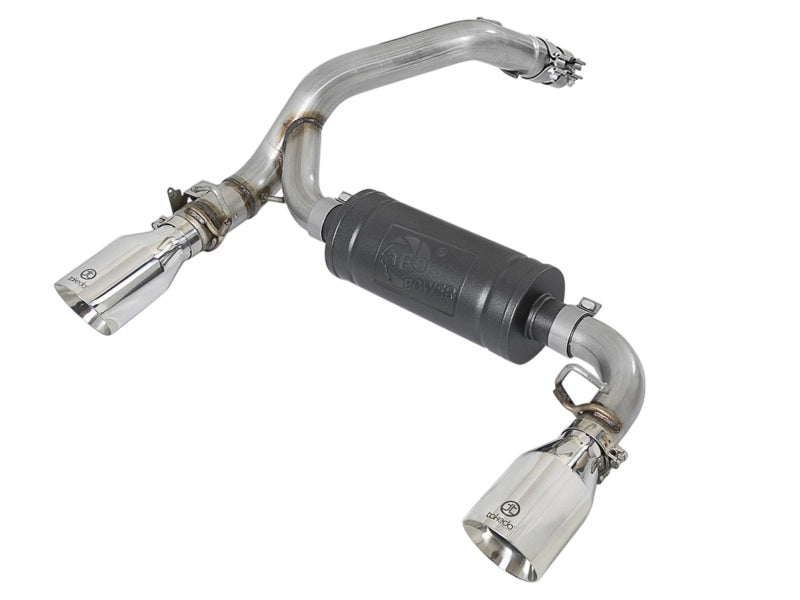 aFe Takeda 3in 304 SS Axle-Back Exhaust System w/ Polished Tip 16-18 Ford Focus RS 2.3L (t) - DTX Performance