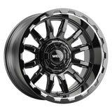 Weld Gauntlet 20x9 / 6x139.7 BP/ 5.75n. BS (+20mm Offset) Gloss Black Wheel