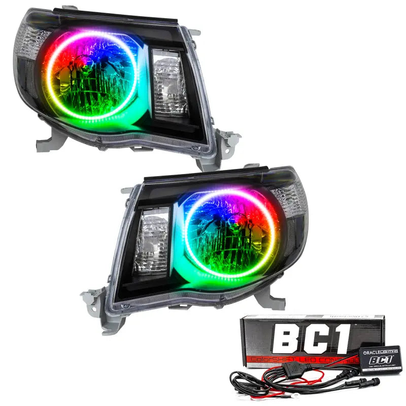 Oracle 05-11 Toyota Tacoma SMD HL - Black - ColorSHIFT w/ BC1 Controller - DTX Performance