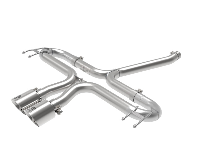 aFe Takeda 2-1/2in 304 SS Axle-Back Exhaust w/Polished Tips 17-20 Honda Civic Sport L4-1.5L (t) - DTX Performance