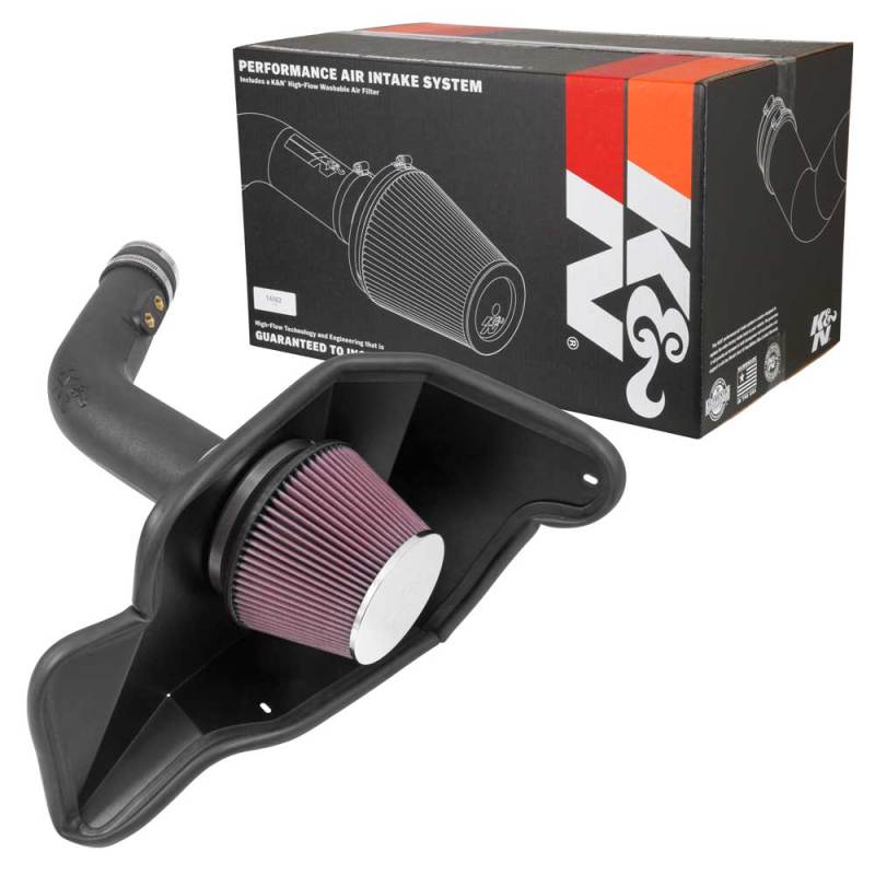 K&N 15-17 Ford Mustang 3.7L V6 F/I Performance Intake Kit - DTX Performance