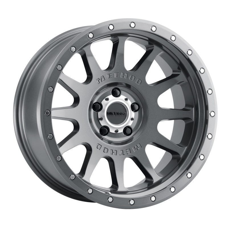 Method MR605 NV 20x10 -24mm Offset 5x5 71.5mm CB Gloss Titanium Wheel - DTX Performance