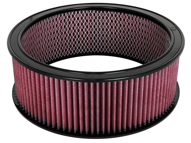 aFe MagnumFLOW Air Filters Round Racing P5R A/F RR P5R 14OD x 12ID x 5H E/M (Blk/Red) - DTX Performance