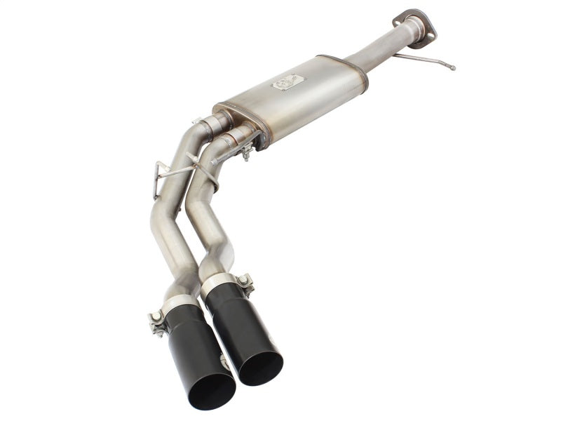 aFe Rebel Series Exhaust SS Front Side Exit CB w/ Black Tips 10-14 Ford F150 Ecoboost V8 6.2L - DTX Performance