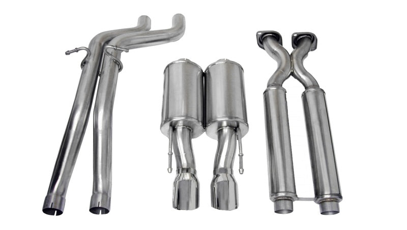 Corsa 06-10 Jeep Grand Cherokee 6.1L V8 Polished Sport Cat-Back Exhaust - DTX Performance