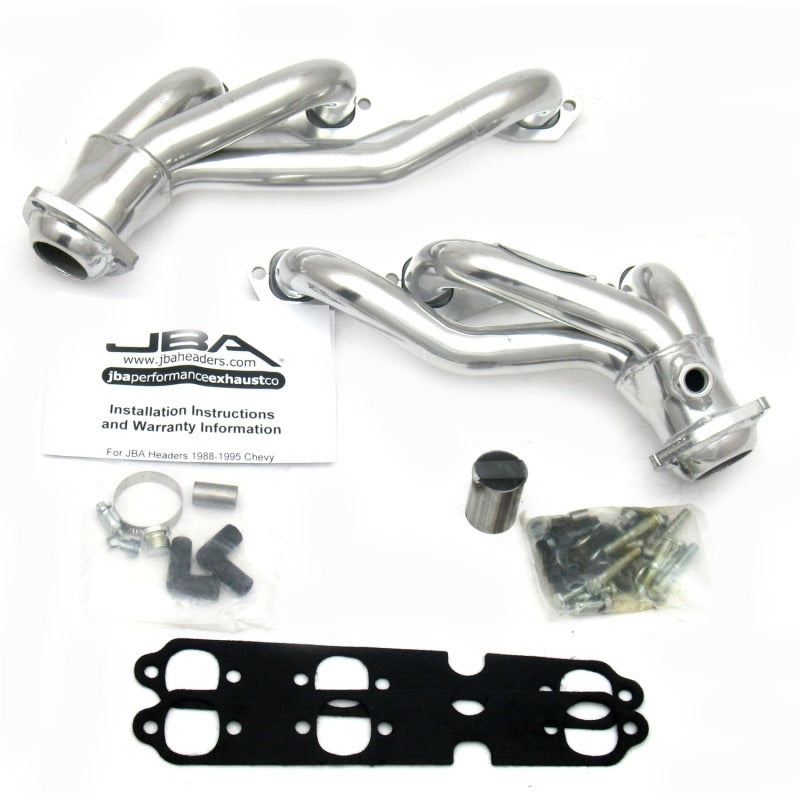 JBA 88-95 GM Truck 4.3L V6 w/o A.I.R. Injection 1-1/2in Primary Silver Ctd Cat4Ward Header - DTX Performance