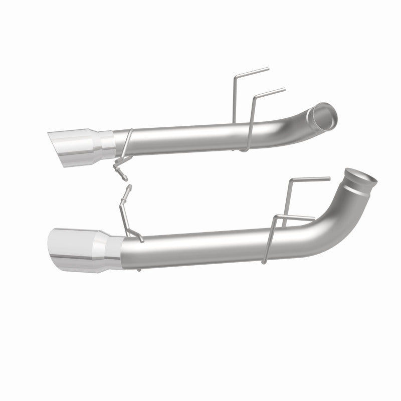 MagnaFlow 13 Ford Mustang Dual Split Rear Exit Stainless Axle-Back Cat Back Exhaust (Competition) - DTX Performance