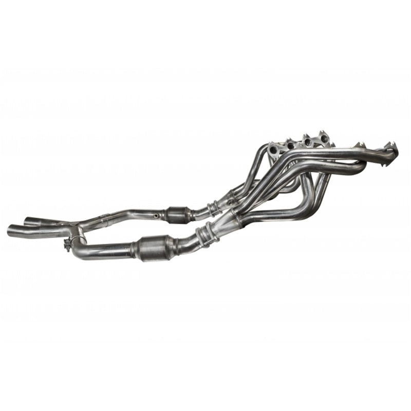 Kooks 05-10 Ford Mustang GT Manual 1 5/8in x 2 1/2in SS Long Tube Headers and OEM Catted SS X Pipe - DTX Performance