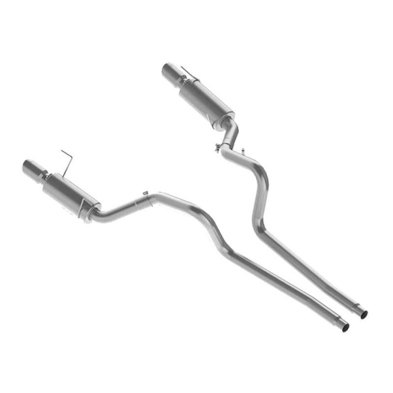 MBRP 05-09 Ford Shelby GT500 / GT Dual Split Rear Street Version 4in Tips T409 Exhaust System - DTX Performance