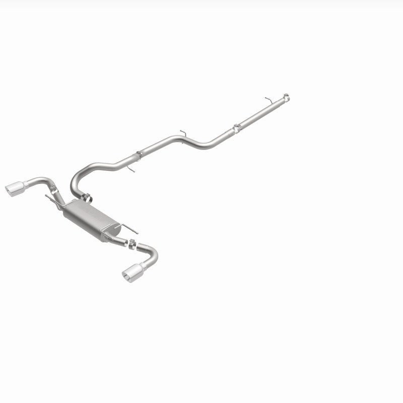 MagnaFlow 10-12 Mazda 3 L4 2.5L Hatchback Split Rear Exit Stainless Cat Back Performance Exhaust - DTX Performance