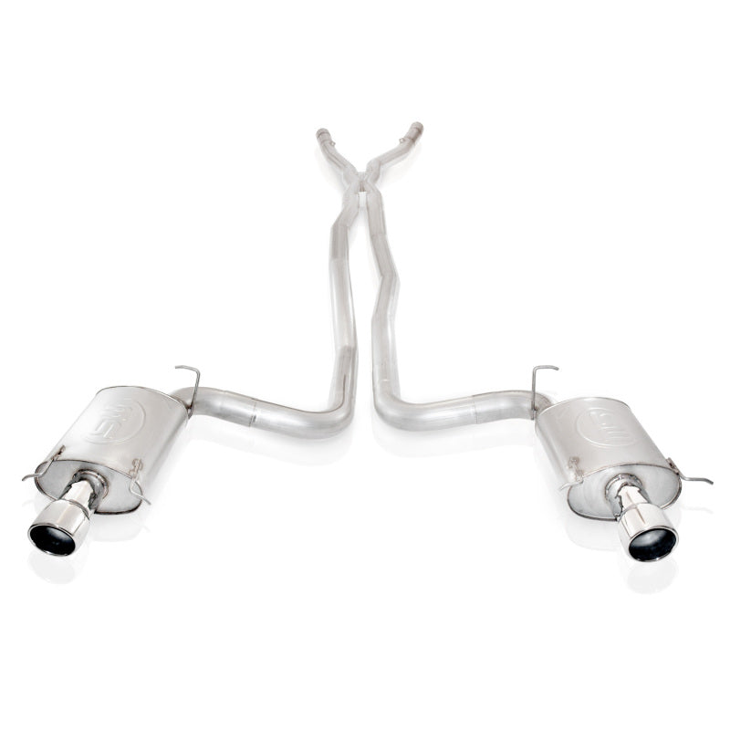 Stainless Works 2004-07 Cadillac CTS-V 3in Exhaust X-Pipe Chambered Mufflers High-Flow Cats 4in Tips - DTX Performance