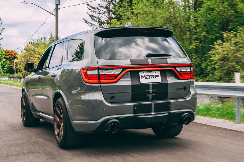 MBRP 18-23 Dodge Durango SRT 6.4L Armor Lite AL Steel 3in Cat Back Exhaust Dual Rear Exit w/ SS Tips - DTX Performance