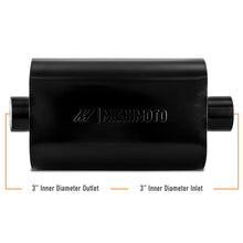 Load image into Gallery viewer, Mishimoto Muffler with 3in Center Inlet/Outlet - Angled Tip - Black - DTX Performance