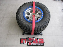 Load image into Gallery viewer, N-Fab Bed Mounted Tire Carrier Universal - Gloss Black - Red Strap - DTX Performance