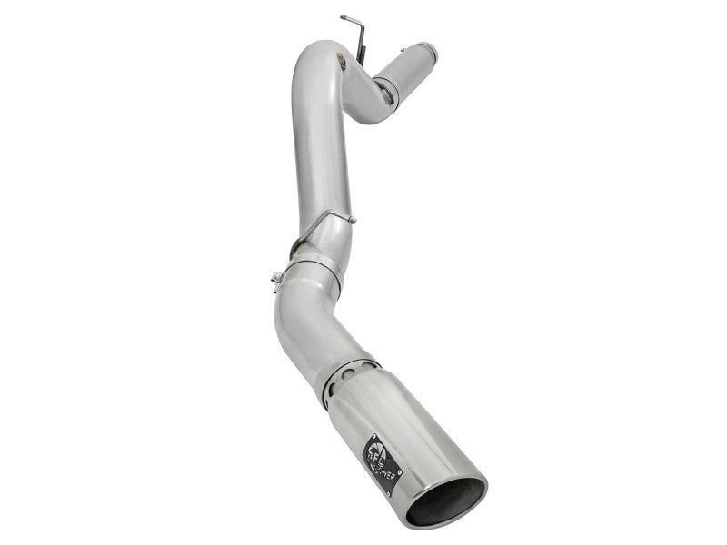 aFe Atlas Exhaust 5in DPF-Back Aluminized Steel w/ Polished Tips 16-17 GM Diesel Truck V8-6.6L (td) - DTX Performance