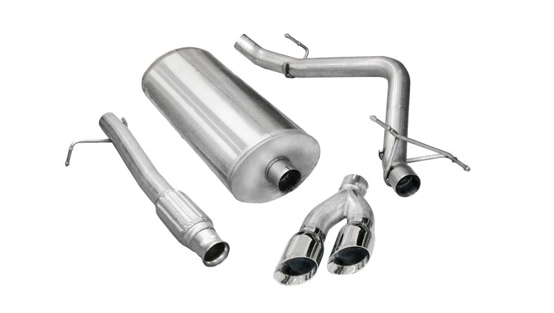 Corsa 09-13 Chevrolet Silverado Reg. Cab/Long Bed 1500 4.8L V8 Polished Sport Cat-Back Exhaust - DTX Performance