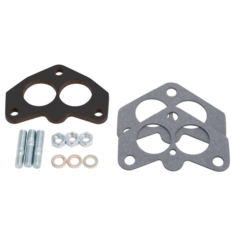 Edelbrock Carb Spacer Kit 3-Bolt 94 Series Carburetor Black Laminate Fiber - DTX Performance