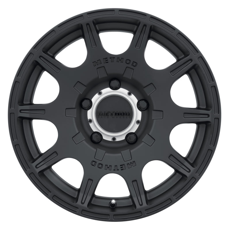 Method MR308 Roost 17x8.5 0mm Offset 5x5 71.5mm CB Matte Black Wheel - DTX Performance