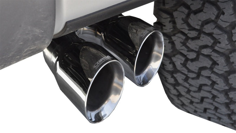 Corsa 11-13 Ford F-150 Raptor 6.2L V8 Polished Sport Cat-Back Exhaust - DTX Performance