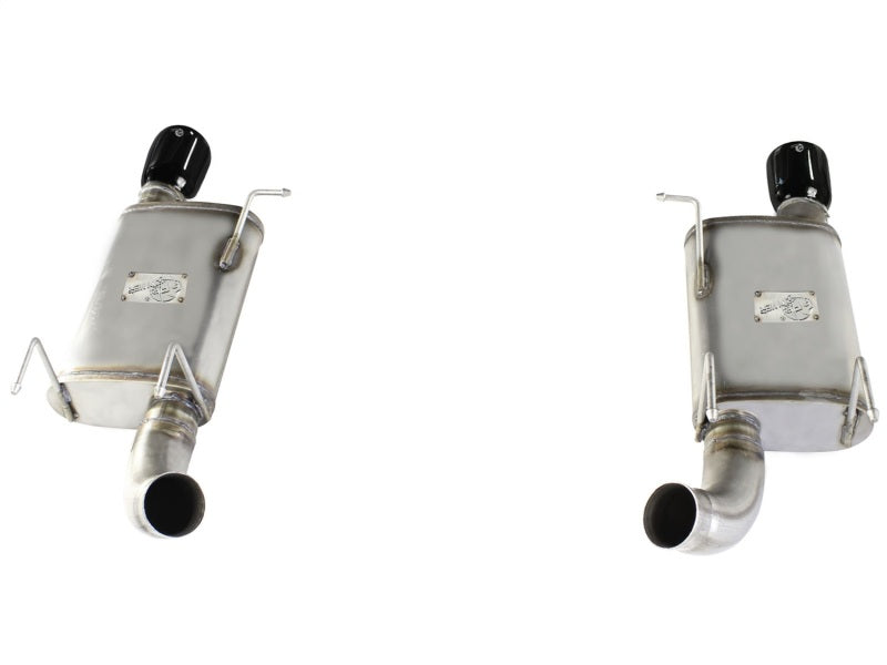 aFe MACHForce XP Exhaust 11-14 Ford Mustang GT V8-5.0L 3in. Stainless Steel Axle-Back w/Black Tips - DTX Performance