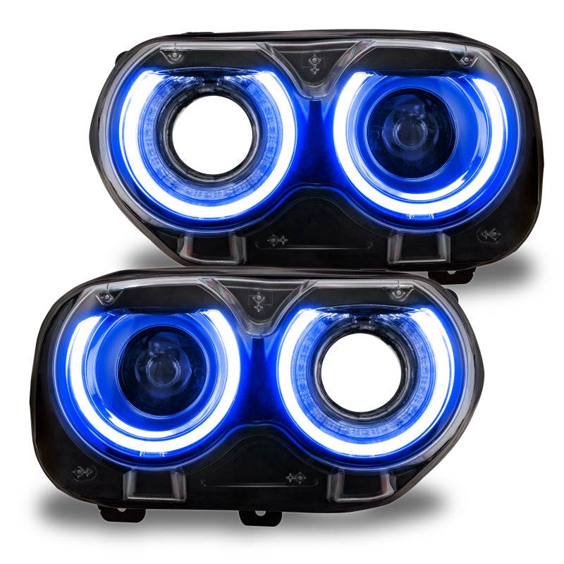 Oracle 15-21 Dodge Challenger RGB+W Headlight DRL Upgrade Kit - ColorSHIFT+W - DTX Performance