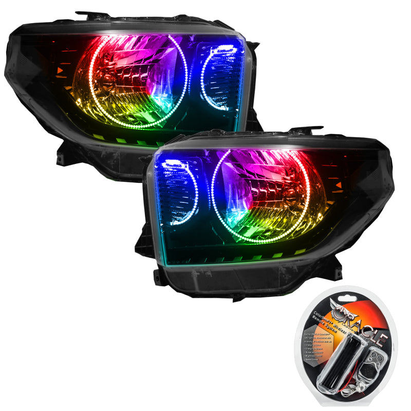 Oracle 14-17 Toyota Tundra SMD HL - Dual Halo Kit - ColorSHIFT - DTX Performance