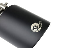 Load image into Gallery viewer, aFe Takeda 304 SS Clamp-On Exhaust Tip 2.5in. Inlet / 4.5in. Outlet / 7in. L - Black - DTX Performance