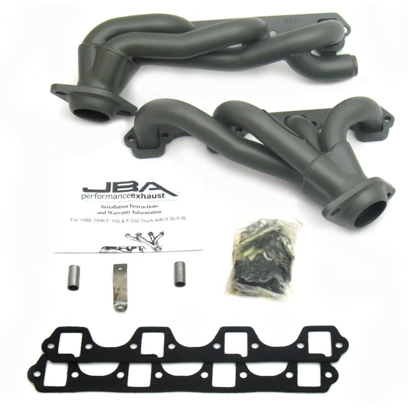 JBA 87-96 Ford F-150 5.8L SBF 1-5/8in Primary Ti Ctd Cat4Ward Header - DTX Performance