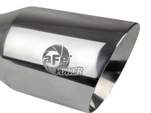 Load image into Gallery viewer, aFe MACH Force-Xp Univ 304 SS Double-Wall Clamp-On Exhaust Tip - Polished - 3in Inlet - 4.5in Outlet - DTX Performance