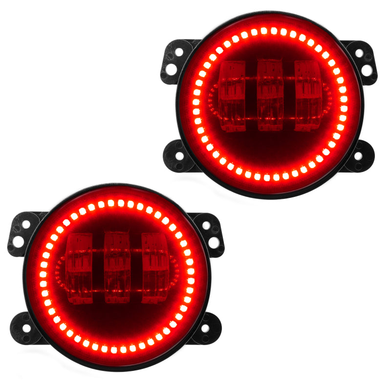 Oracle High Powered LED Fog Lights - Red - DTX Performance