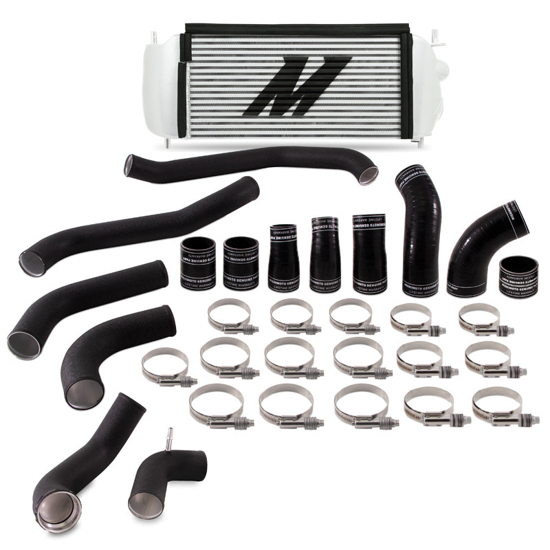 Mishimoto 2017+ Ford F150 3.5L EcoBoost Performance Intercooler Kit - Silver Cooler Black Pipes - DTX Performance