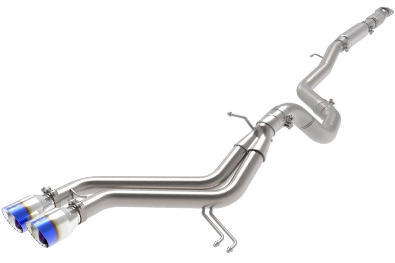 aFe Takeda 2-1/2in to 3in SS-304 Cat-Back Exhaust w/ Blue Flame Tips 13-17 Hyundai Veloster L4-1.6L - DTX Performance