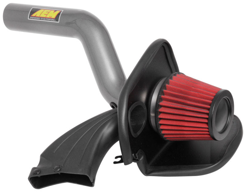 AEM 16-18 Ford Focus RS L4-2.3L F/I Gunmetal Gray Cold Air Intake - DTX Performance