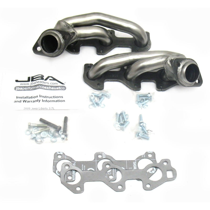 JBA 05-09 Jeep Liberty 3.7L V6 1-1/2in Primary Raw 409SS Cat4Ward Header - DTX Performance