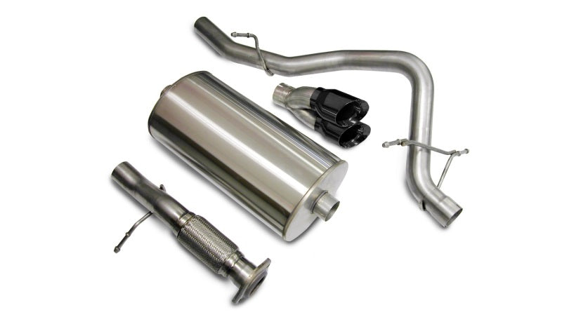 Corsa 07-08 Chevrolet Tahoe 5.3L V8 Black Sport Cat-Back Exhaust - DTX Performance