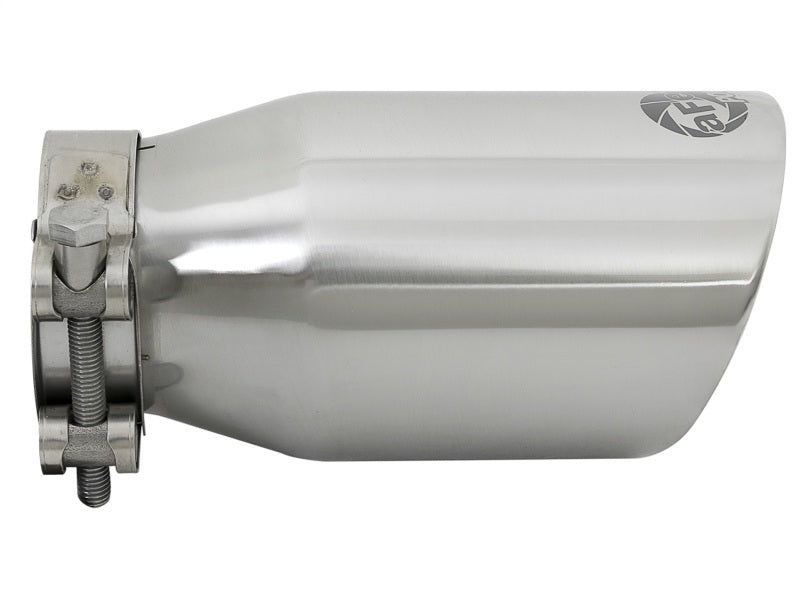 aFe MACH Force-Xp Universal 304 SS Single-Wall Clamp-On Exhaust Tip - Polished - DTX Performance