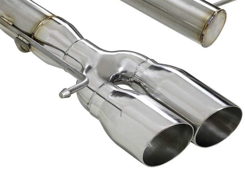 aFe MACHForce XP 08-13 BMW 135i L6-2.0L N54/N55 3in. 304 SS Axle-Back Exhaust w/Polished Tips - DTX Performance