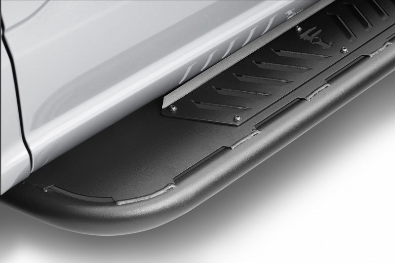 N-FAB 19-21 GMC 1500 Crew Crab Roan Running Boards - Textured Black - DTX Performance