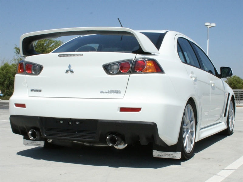 aFe Takeda Exhaust 304SS Dual Cat-Back w/ Polished Tips 08-13 Mitsubishi Lancer Evo X L4 2.0L Turbo - DTX Performance