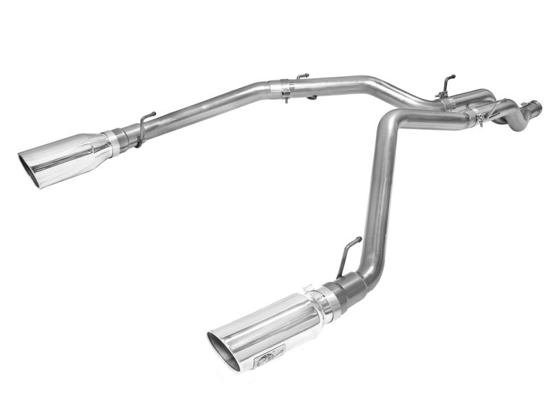 aFe MACHForce XP DPF-Back Exhaust 3in SS w/ 5in Polished Tips 2014 Dodge Ram 1500 V6 3.0L EcoDiesel - DTX Performance