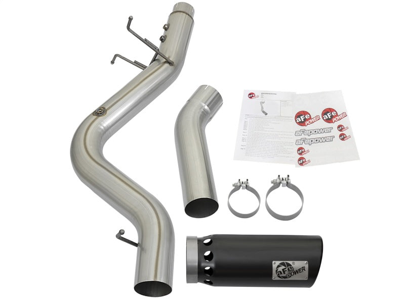 aFe ATLAS 5in DPF-Back Aluminized Steel Exhaust System GM Diesel Trucks 2017 V8 6.6L (td) L5P - DTX Performance