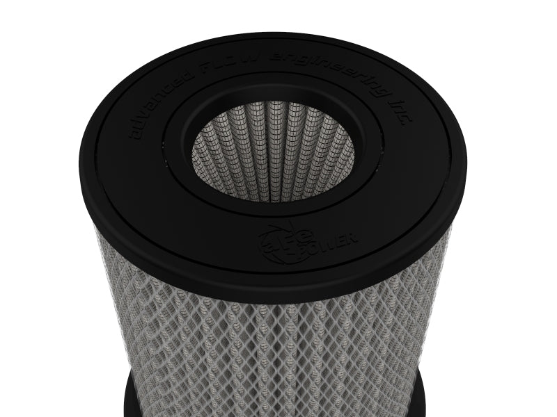 aFe MagnumFLOW Pro DRY S Universal Air Filter 4in F x 6.5n B x 6.5in T (Inv) x 8in H - DTX Performance