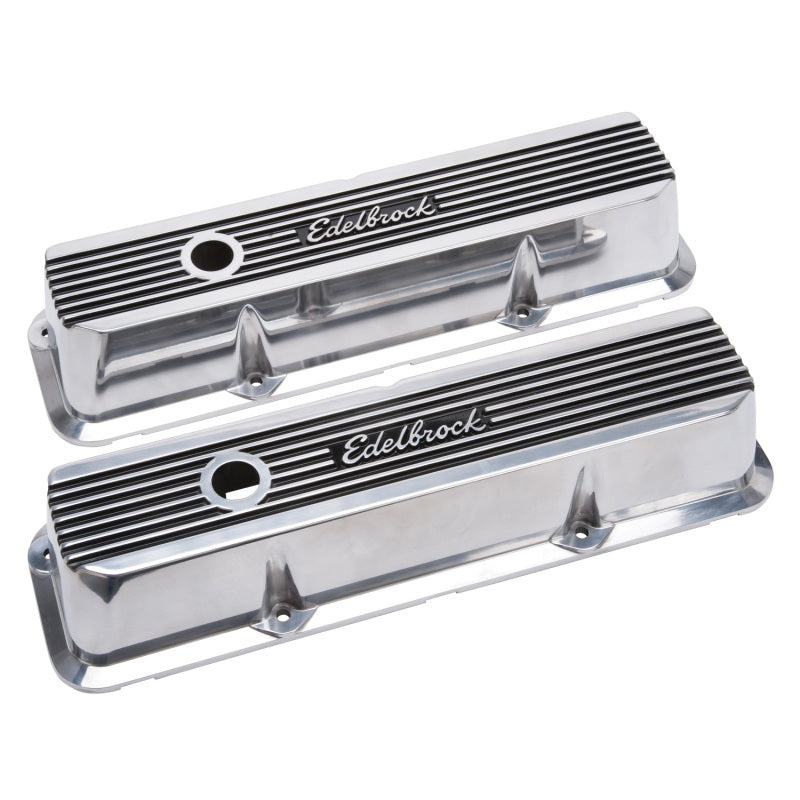 Edelbrock Valve Covers Elite II Ford FE 1958-76 Polished - DTX Performance